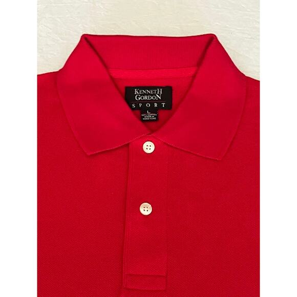 Kenneth Gordon Sport Red Polo Shirt - Picture 3 of 7